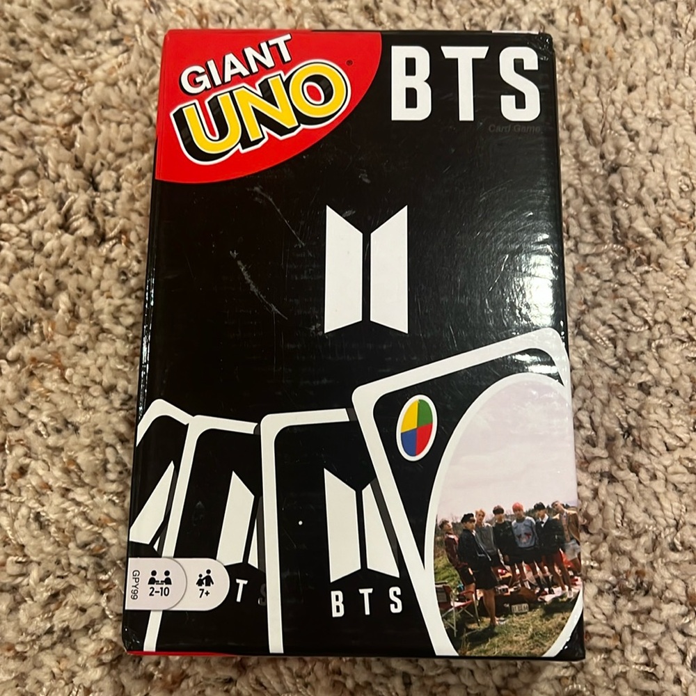 Giant UNO BTS Card Game With 108 Cards Based on BTS Global Superstars